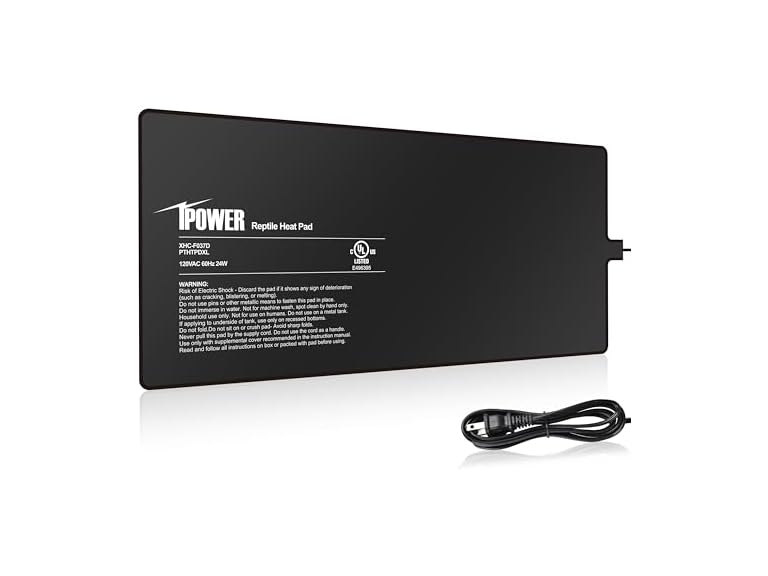 iPower Reptile Heating Pad, Under Tank Heater