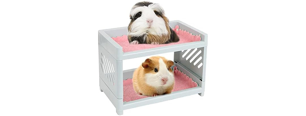 PODOO Guinea Pig Bunk Bed with 2 Mats