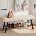 Lue Bona 45" Entryway Bench Linen Color