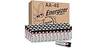 (48 Batteries) Energizer MAX AA Alkaline Batteries