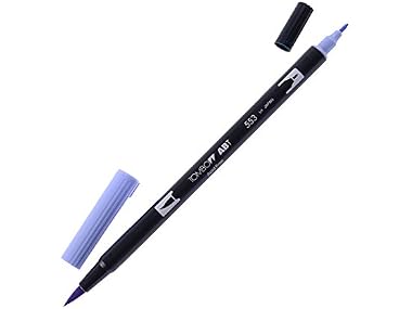 Tombow Dual Brush Pen Mist Purple 553