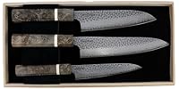 Cold Steel Japanese VG-10 Damascus 3-Piece Kitchen Knife Set