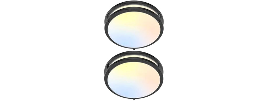 GoBright 2-Pack 10" Bathroom Light Fixture Ceiling Mount
