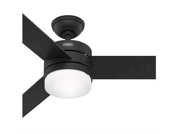 Hunter Fan 54" Light & Remote, Black