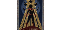 Captain Marvel Woven Tapestry Blanket