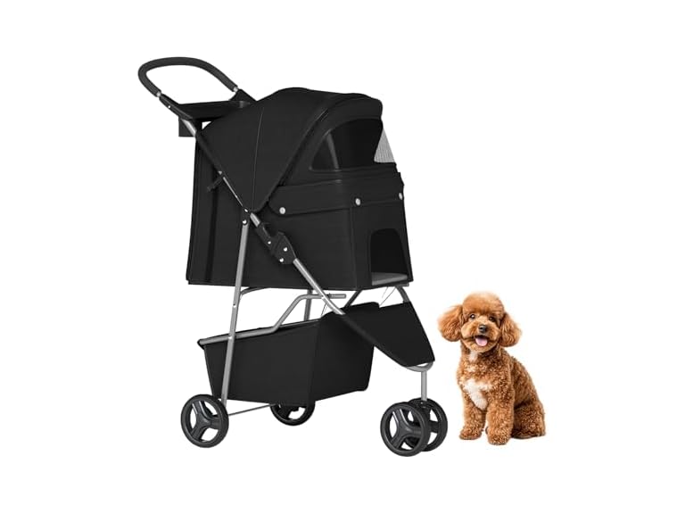BestPet | 3-Wheel Pet Stroller | Dog and Cat Stroller