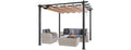 10'x10' Outdoor Retractable Pergola with Canopy
