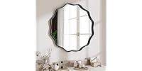 Wavy Round Mirror