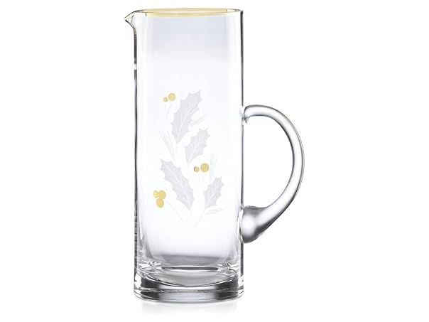 Lenox  Holiday Gold Pitcher, Christmas Theme