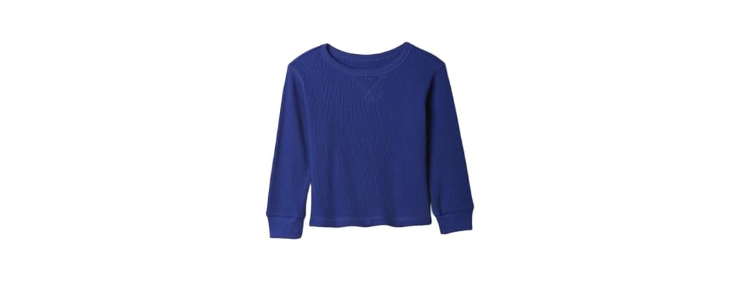 GAP Boys Long Sleeve Thermal Crewneck