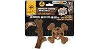 AKC 2 Pack Training Dog Chew Toy, Wood-Infused