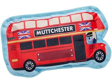 Barkbox Double Dog Decker Bus Dog Toy | Plush