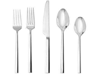 Fortessa Orson 18/10 Stainless Steel, 20 Piece Flatware Set
