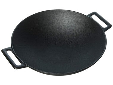 Jim Beam 12'' Cast Iron Grilling Wok
