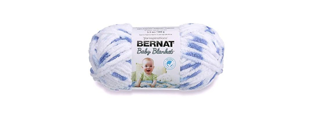 Bernat Baby Blanket Yarn, 3.5 oz, Gauge 6 Little Denim