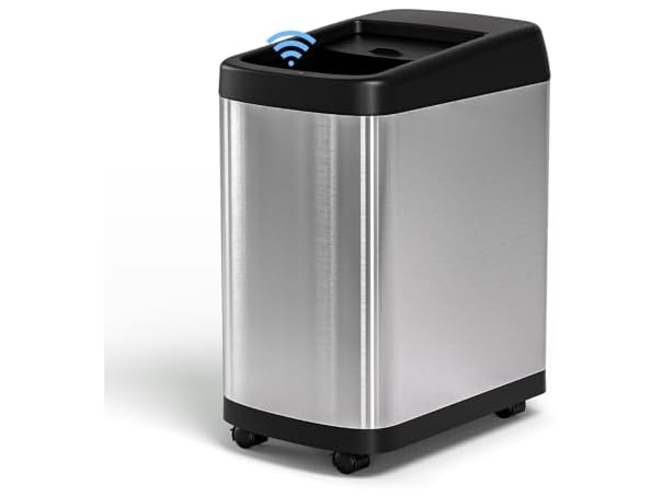 ELLO&ALLO 13 Gallon Kitchen Trash Can with Roll Up Lid