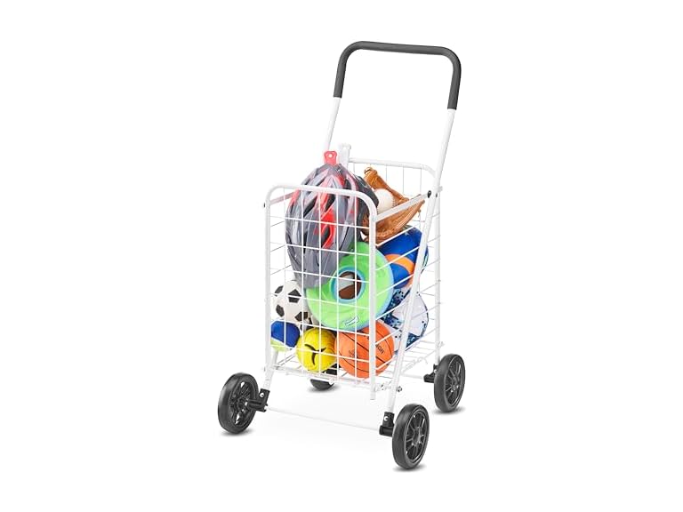 Whitmor Folding Utility Cart with Wheels