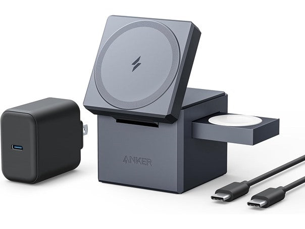 Anker 15W 3-in-1 MagSafe Wireless Charging Cube