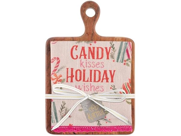 Cotton Kitchen Towel with Cutting Board Set