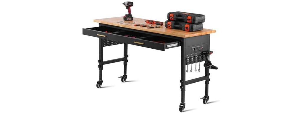 60-inch Adjustable Workbench, 1500 lbs Load