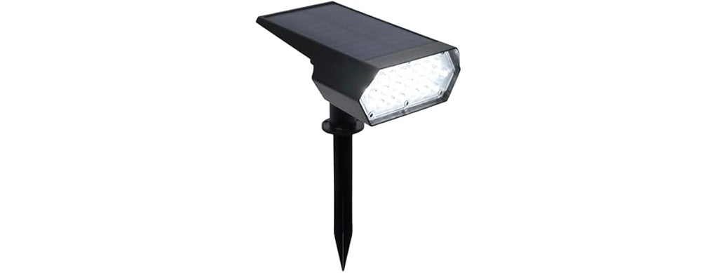 Alpine Corporation 11" Tall Outdoor Solar Pathway Spotlight