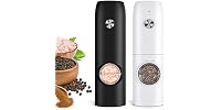FRTONYI Salt and Pepper Grinder Set, Black and White