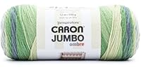 Caron Jumbo Print Ombre Yarn-Lake Mist