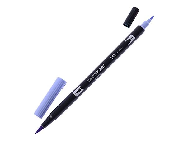 Tombow Dual Brush Pen Mist Purple 553