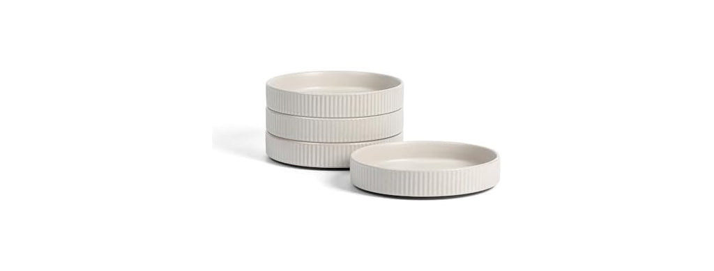 Haven Modern Stoneware 4-Piece Pasta Bowls