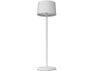 Hudson 14" Matte White Dimmable Rechargeable Table Lamp