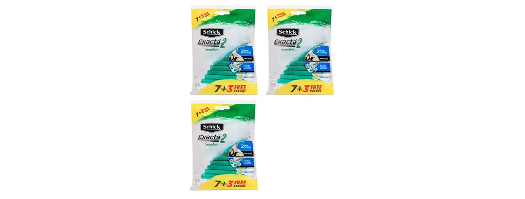 3Pk Schick Sensitive Disposable Razors