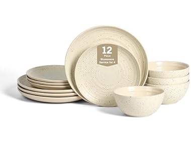 Stone Lain Dua 12-Piece Dinnerware