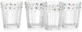 Painted Daisy Double Old Fashion Glasses Set of 4