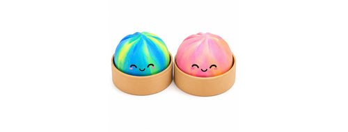 2-Pack Mini-Tie Dye Squishy Dumpling