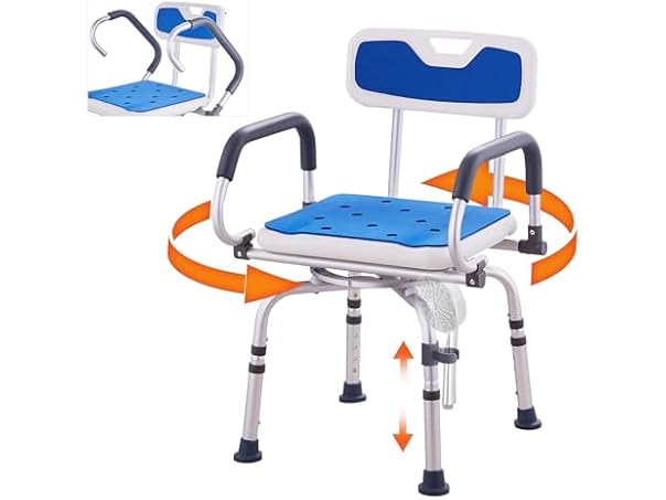 VEVOR Swivel Shower Chair 360 Degree