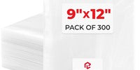 Paclord 1 Gallon 9" x 12" Slider Zip Poly Bags, Pack of 300