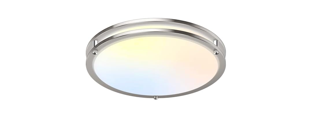 GoBright 18in Nickel LED Ceiling Light