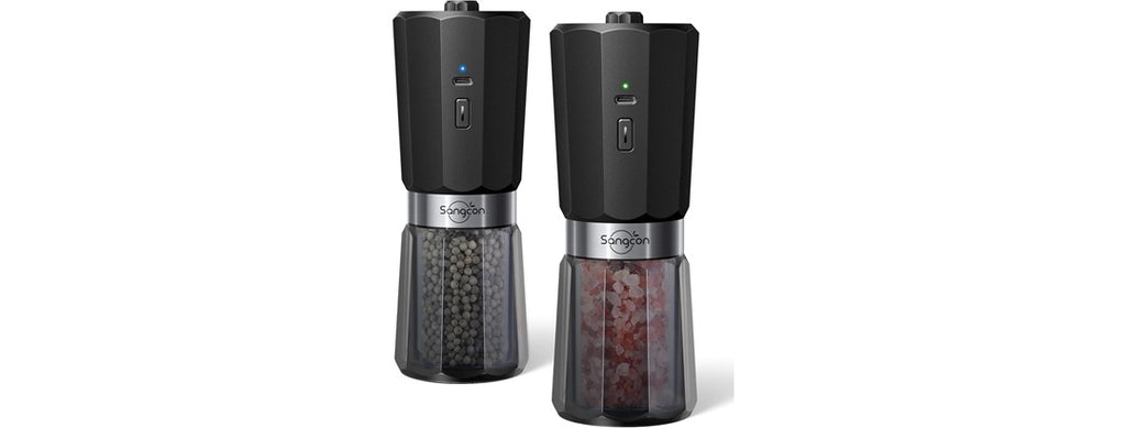 Rechargeable Salt & Pepper Grinder Set
