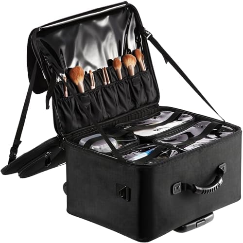 VEVOR Rolling Makeup Train Case Large