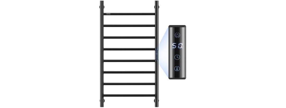 VEVOR 8 Bars Towel Warmer Rack, 120V