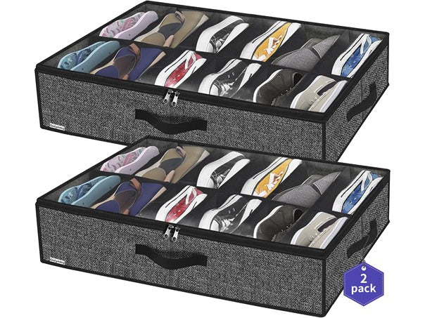 Sturdy Under Bed Shoe Storage