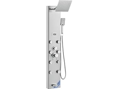 Shower Panel System, 5 Shower Modes, Digital
