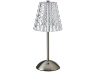 Elements 11.8-Inch Silver Rechargeable LED Table Lamp