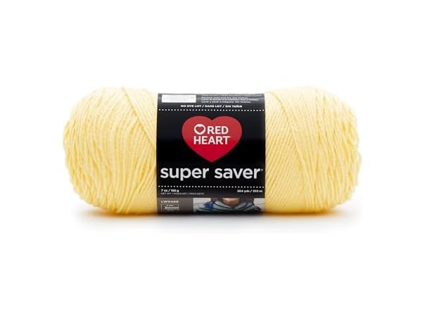 Red Heart E300.0235 Super Saver Economy Yarn, Lemon