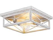 Kondras 2-Light Farmhouse Flush Mount Ceiling Lighting