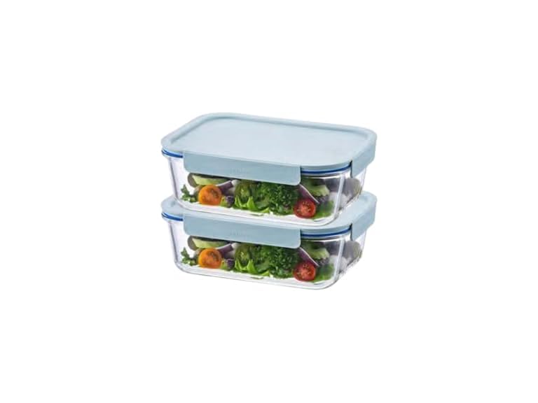 LocknLock The Clear Heat-Resistant Glass Food Set 4Pc