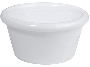 Winco Melamine White Ramekins, 2 oz, 1 Dozen