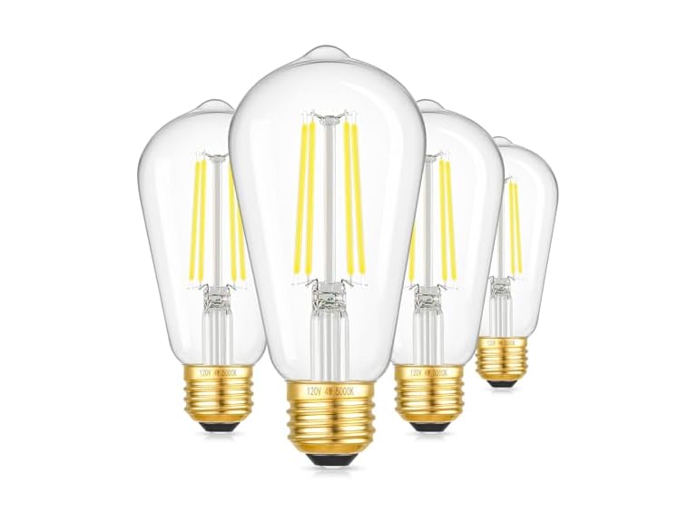 Dimmable ST58 Antique Clear Vintage Edison LED Bulbs