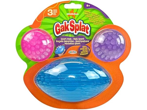 Nickelodeon Gak Splat 2 Balls + 1 Football Sport Ball