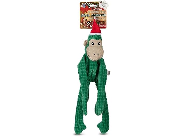 Bow Wow Pet Christmas Crinkle Monkey
